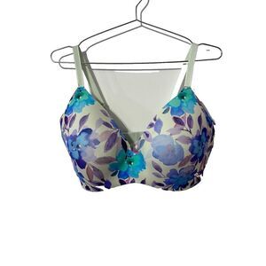NWT Knix Women's Wing Contour Bra Multicolor 8 Floral Painted Bloom